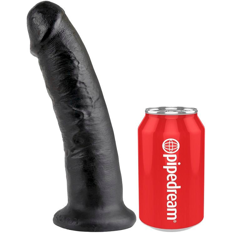 Pipedream King Cock 9" Dildo Realista Negro - Base Ventosa