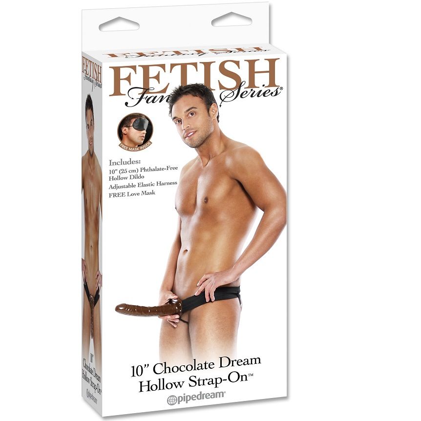 Pipedream Fetish Fantasy Series Arnés Hueco 25 cm Chocolate