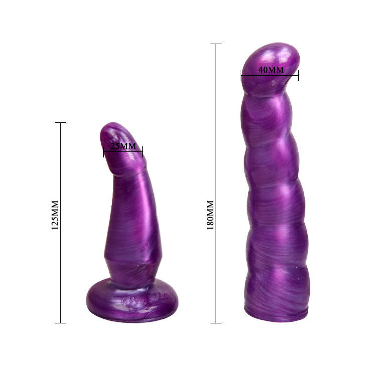 Arnés Anal y Vaginal Lilac BAILE - Estimulación Dual 17 cm