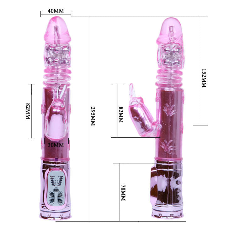 Baile Throbbing Bunny Pink - Rotador Vibrador
