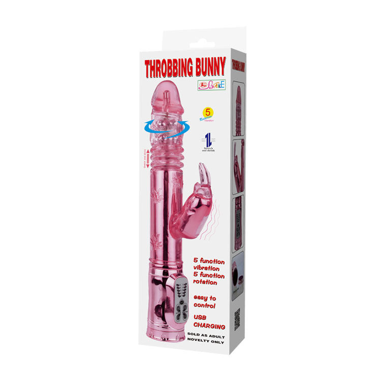 Baile Throbbing Bunny Pink - Rotador Vibrador
