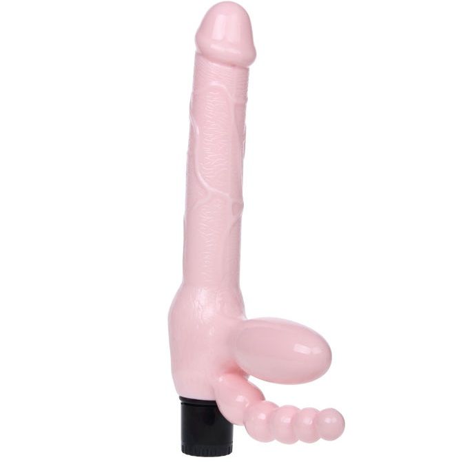 BAILE TPR Ropeless Harness con Vibración y Estimulación Anal 25.4 cm