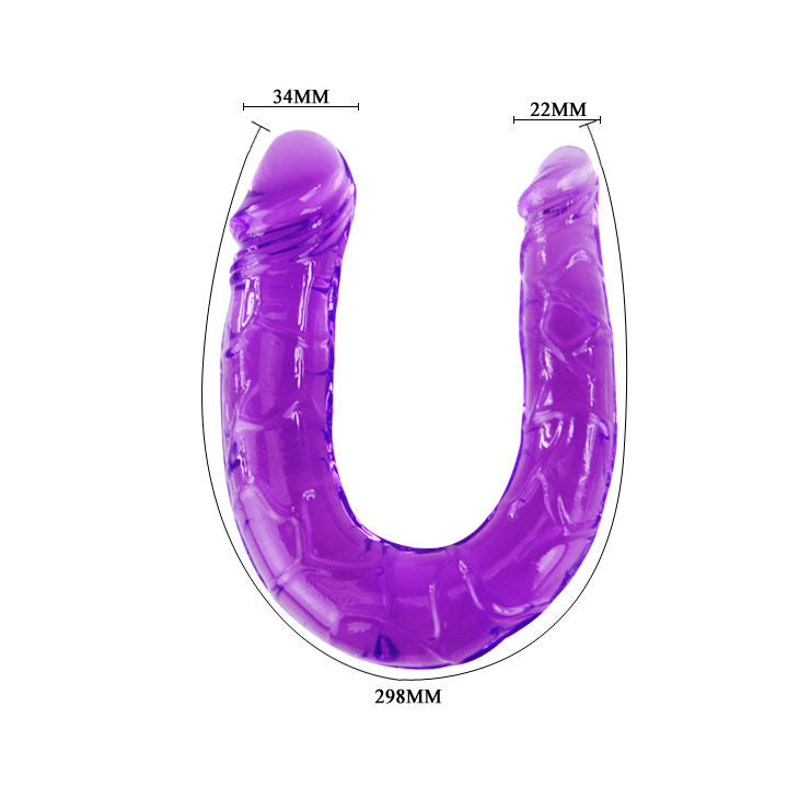 Dildo Doble Flexible Baile - Gelatina 300g