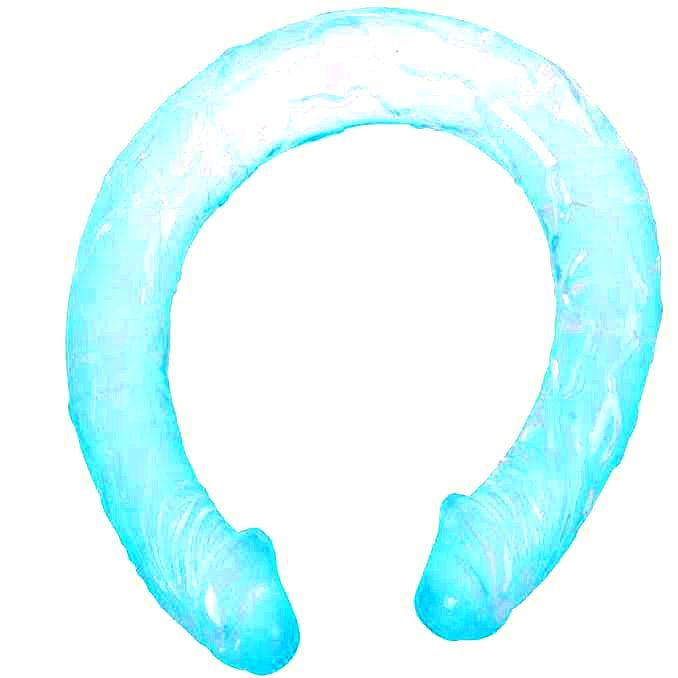 Baile Double Dong Blue - Dildo Doble 44.5 cm