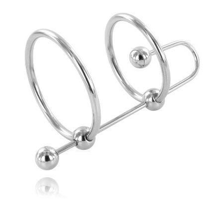 Metal Hard Extreme Ring - Cockring de Acero Inoxidable con Tope Uretral