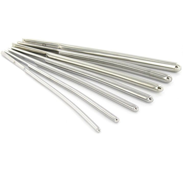 Metal Hard Dilatador Uretral 8mm Acero Inoxidable