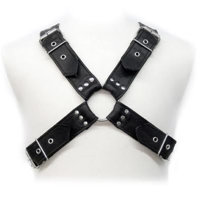 Leather Body Buckles Harness - Arnés de Cuero Ajustable para BDSM