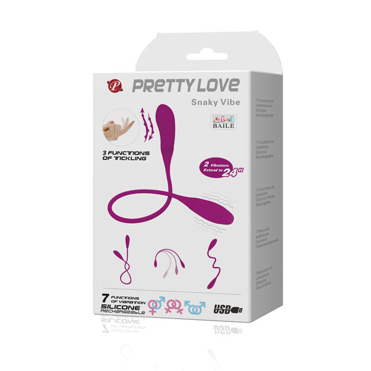 Pretty Love Smart Snaky Vibe - Vibrador con 7 Modos + 3 Funciones Tickling