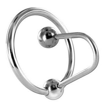 Metal Hard - Anillo de Glande con Plug Uretral en Acero Quirúrgico