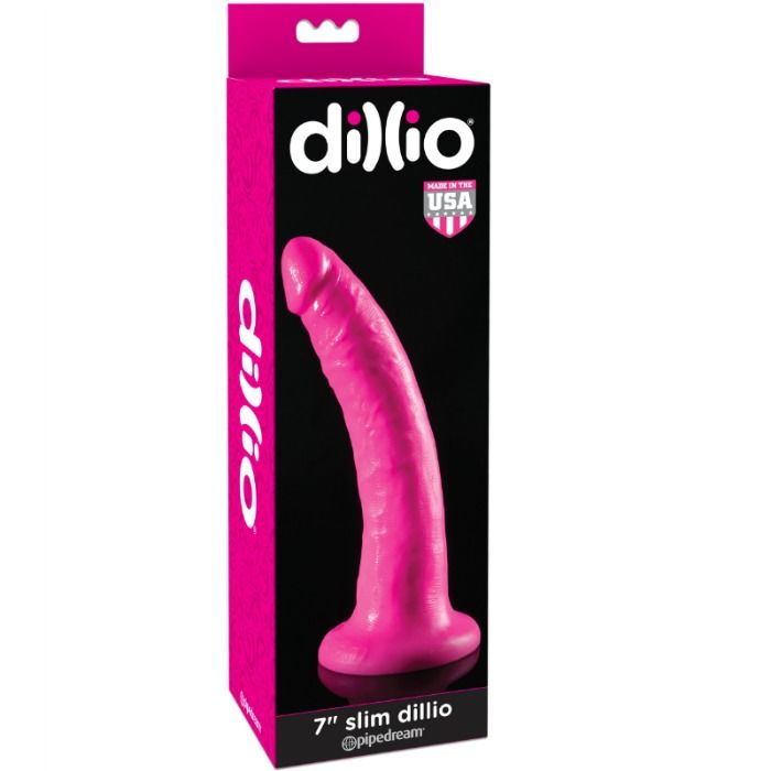 Vibrador Delgado Rosa 19 cm
