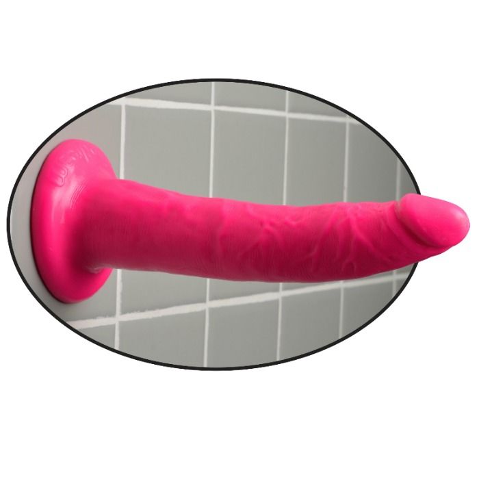 Vibrador Delgado Rosa 19 cm