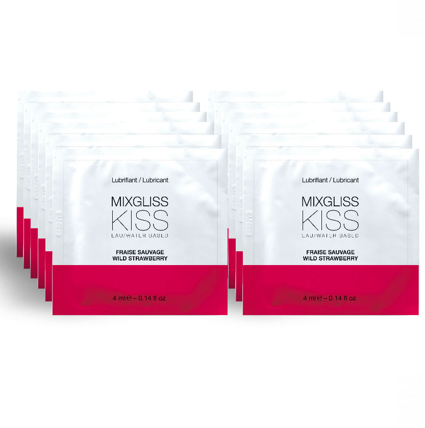 Mixgliss Lubricante Sabor Fresa 12 Monodosis 4ml