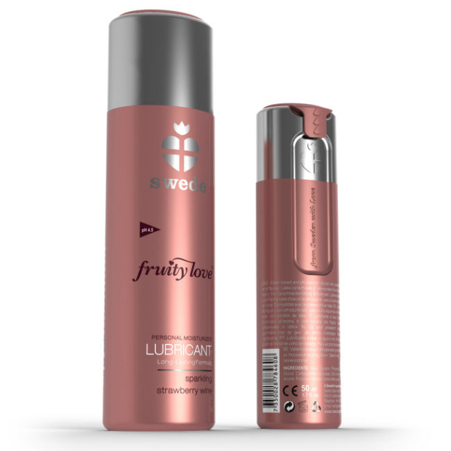 SWEDE Fruity Love Lubricant Sparkling Strawberry Wine 50 ml
