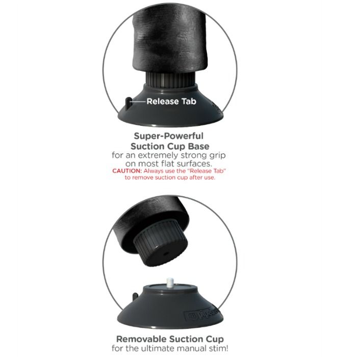 King Cock Vibrating 23 cm con Bolas Negro