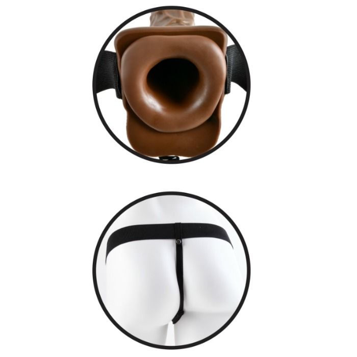 Arnés con Pene Realístico 19 cm Marrón
