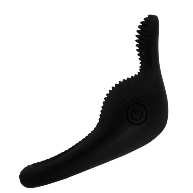 Pretty Love Thimble Vibrator Ring Black - Accesorio Estimulador