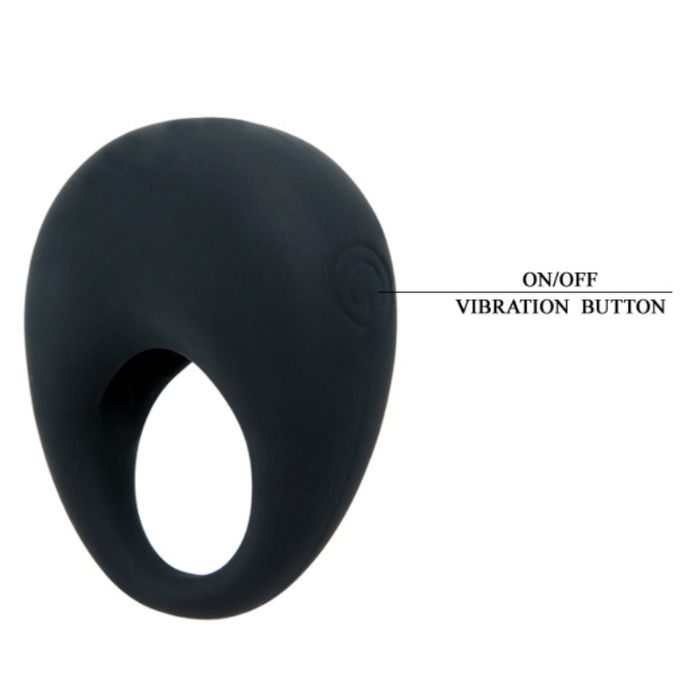 Pretty Love Trap Vibrator Ring Black - Anillo Vibrador para Hombre