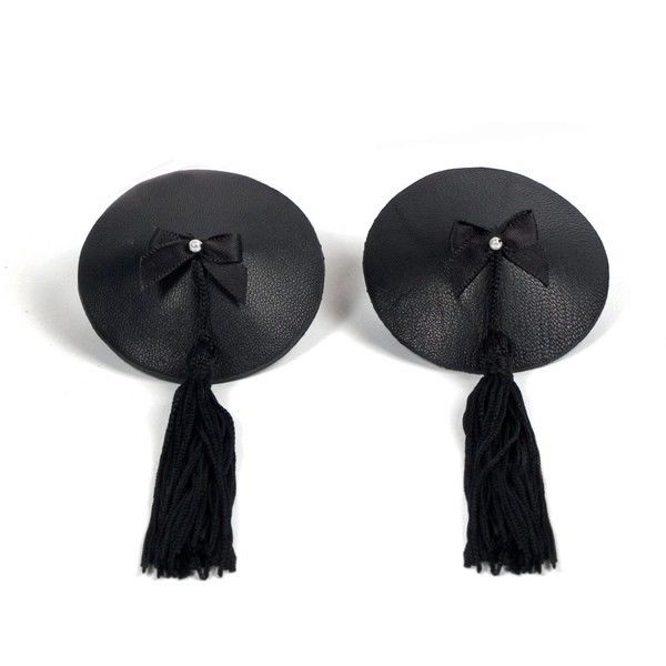 Bijoux Burlesque Black Nipple Covers - Cubrepezones Negros