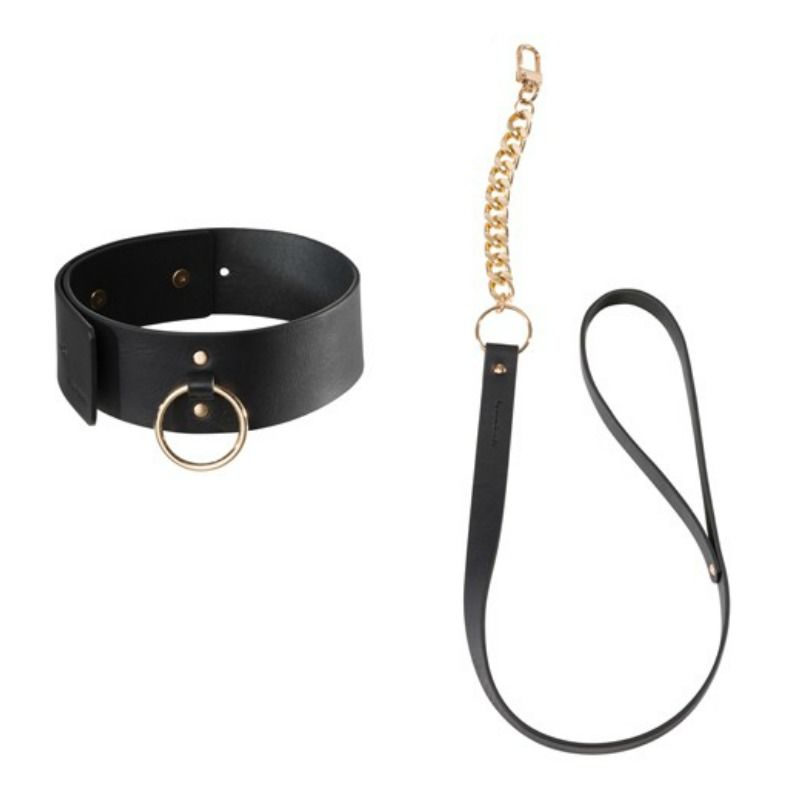 Bijoux Indiscrets Maze - Collar Negro con Correa