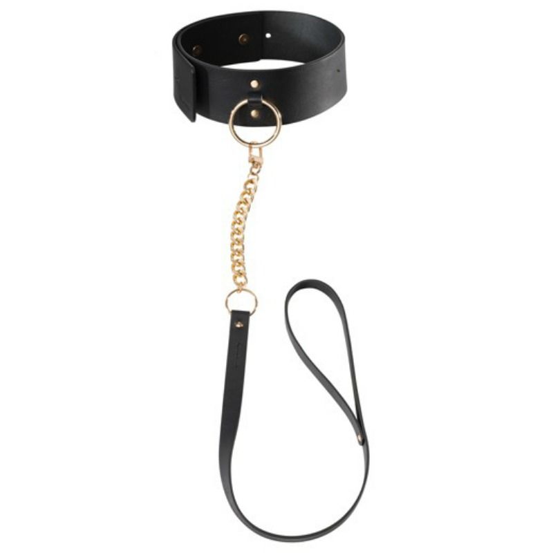 Bijoux Indiscrets Maze - Collar Negro con Correa
