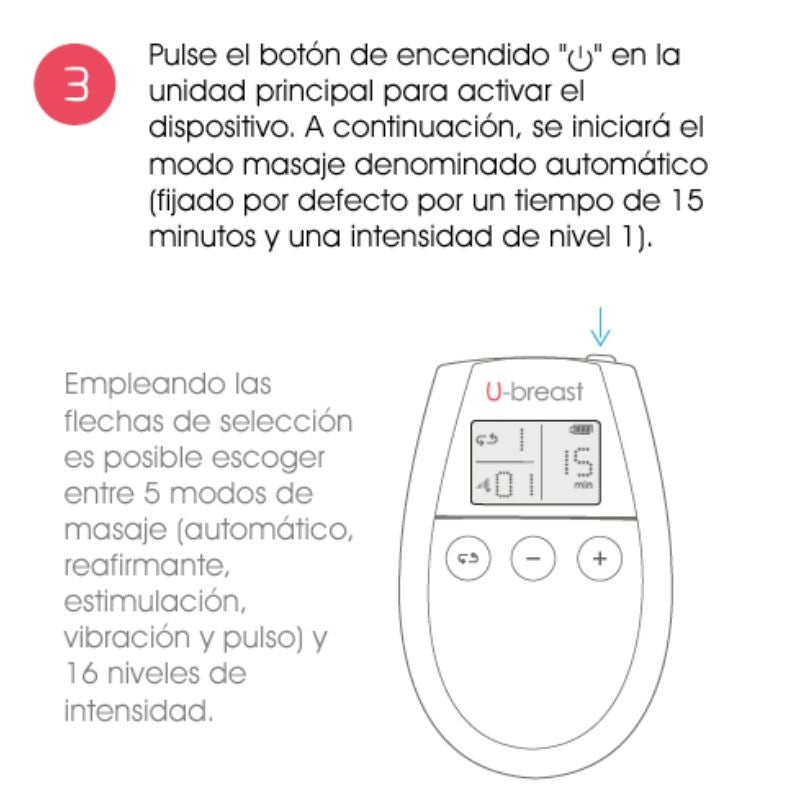 U-Breast Electroestimulador para Reafirmación del Pecho