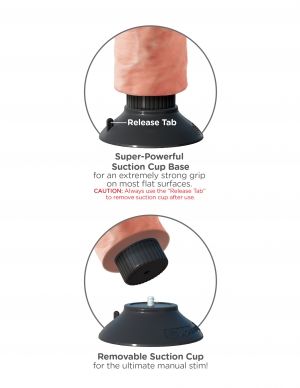 King Cock Vibrating 20.32 cm - Estimulador Vibrador