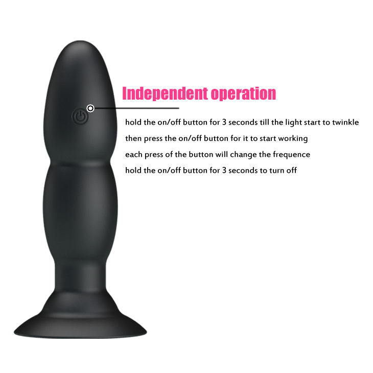 Pretty Love Plug Vibrador Anal con Control Remoto - Vibración y Rotación
