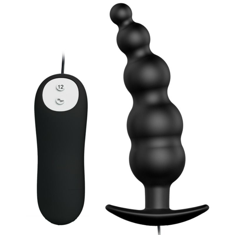 Pretty Love Plug Anal Silicona - 12 Modos Vibración Control Remoto