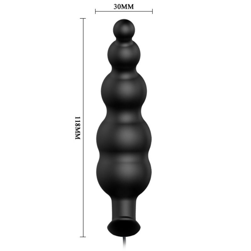 Pretty Love Plug Anal Silicona - 12 Modos Vibración Control Remoto