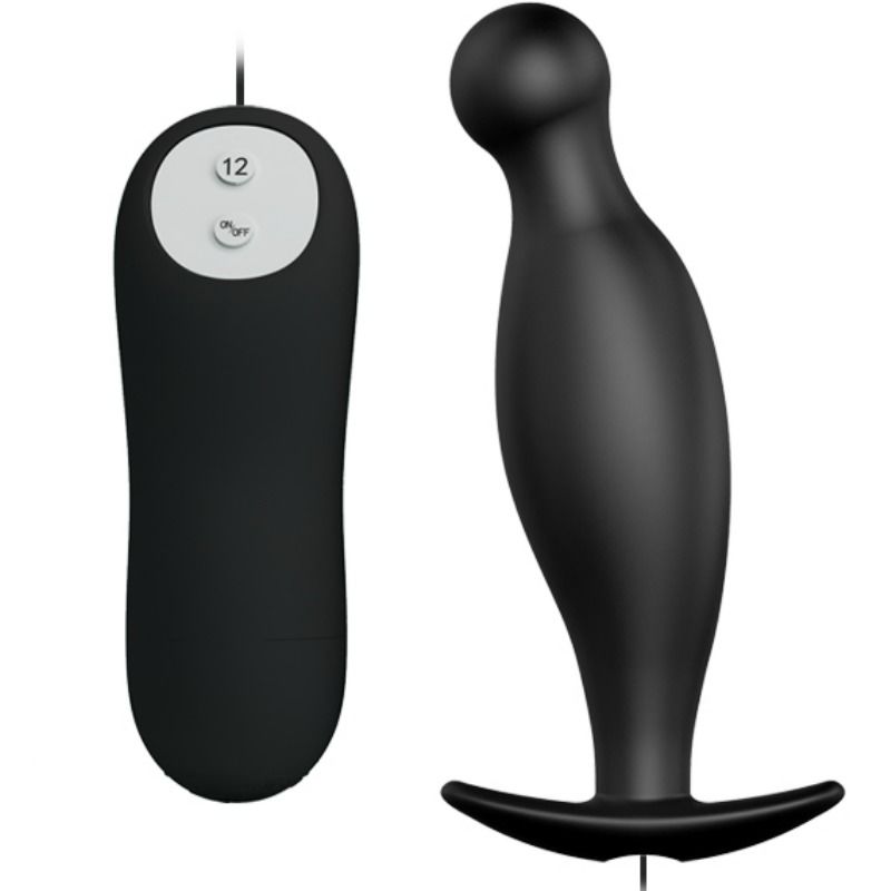 Pretty Love Plug Anal Silicona 12 Modos Vibración Control Remoto