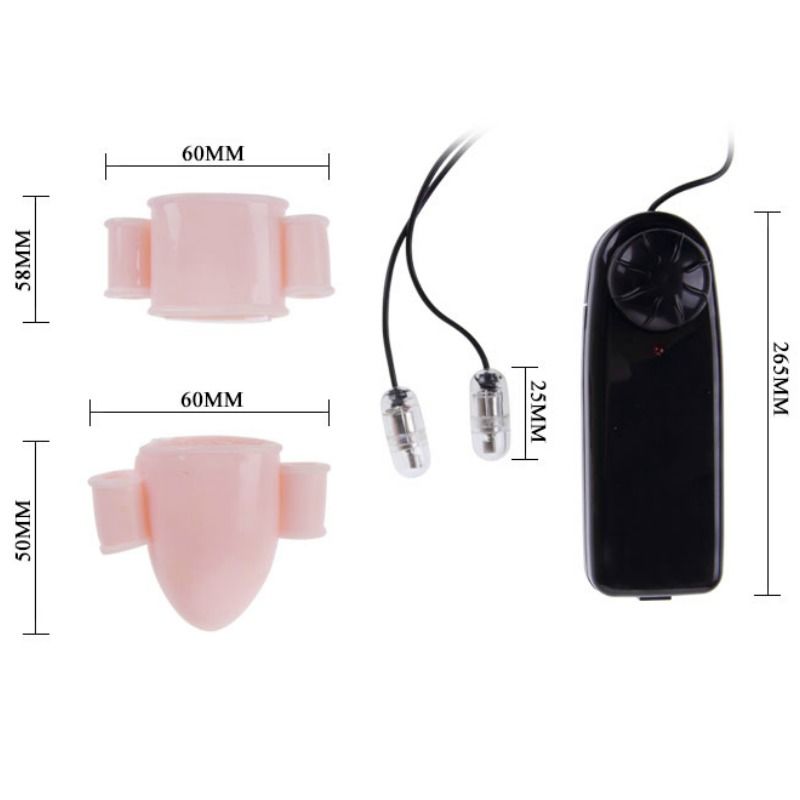 Baile Penis Vibrator Covers with Control - Accesorios de Estimulación