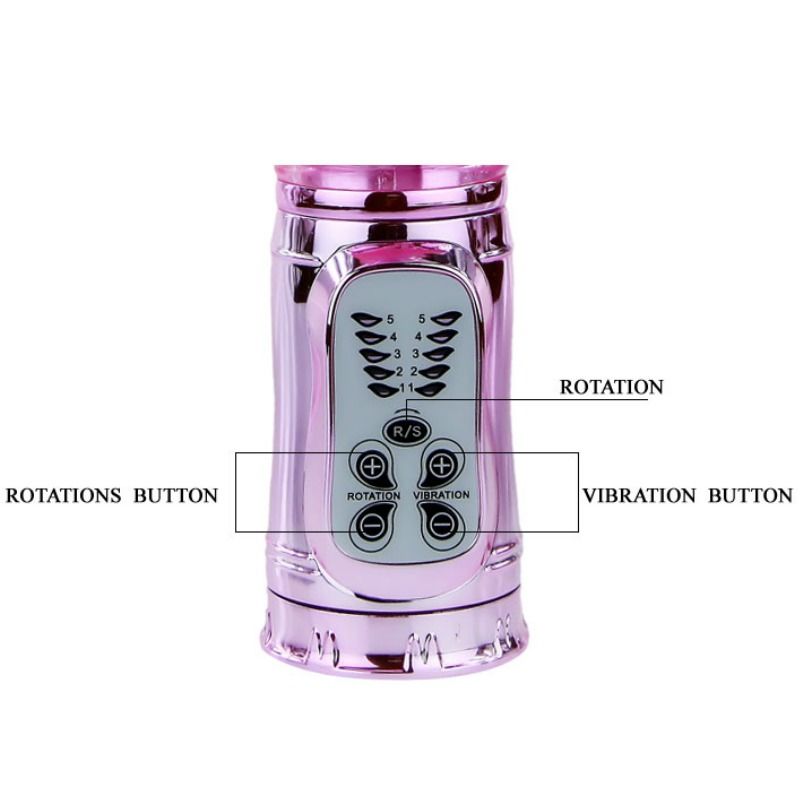 Baile Rotations - Estimulador Recargable con Rotación y Pulsación