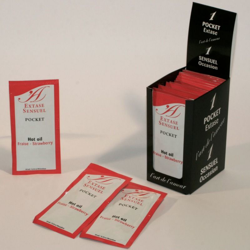 Extase Sensual Strawberry Stimulating Oil - Aceite de masaje 10 ml