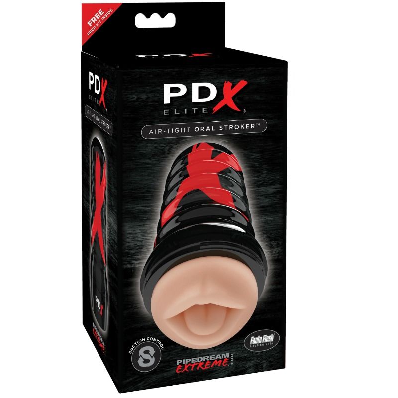 PDX Elite Air Tight Oral Stroker - Juguete Íntimo de Silicona