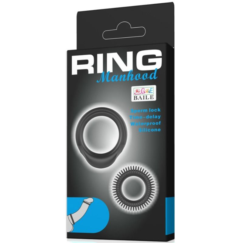 BAILE Kit 2 Silicone Rings - Anillos de Silicona para Hombre