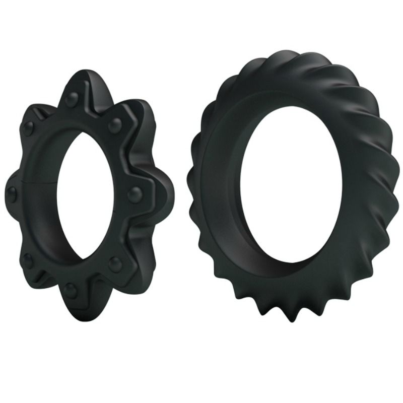 Kit 2 Anillos Peneanos Silicona Flowering - BAILE FOR HIM