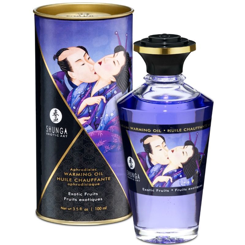 Shunga Heat Effect Massage Oil Exotic Fruits 100ml