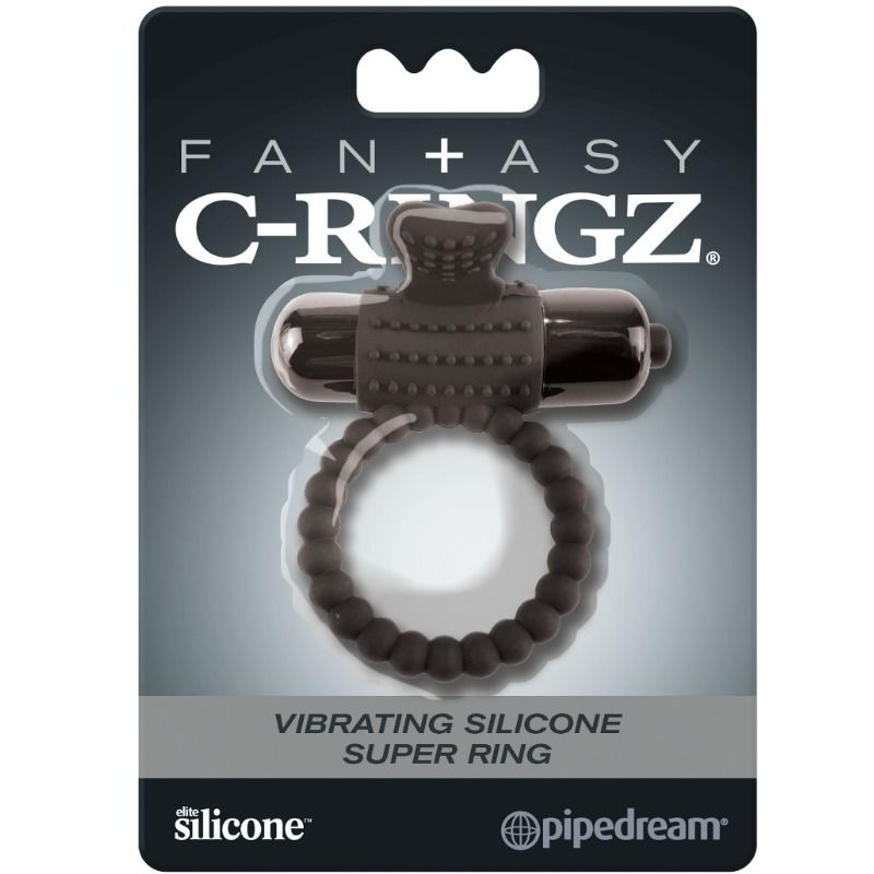 Fantasy C-Ringz Anillo Vibrador de Silicona Negra