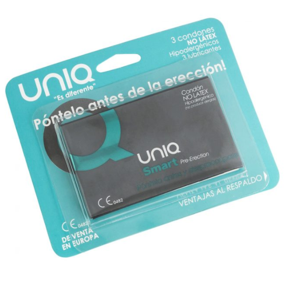 UNIQ Smart Latex Free - Preservativos Sin Látex 3 Unidades