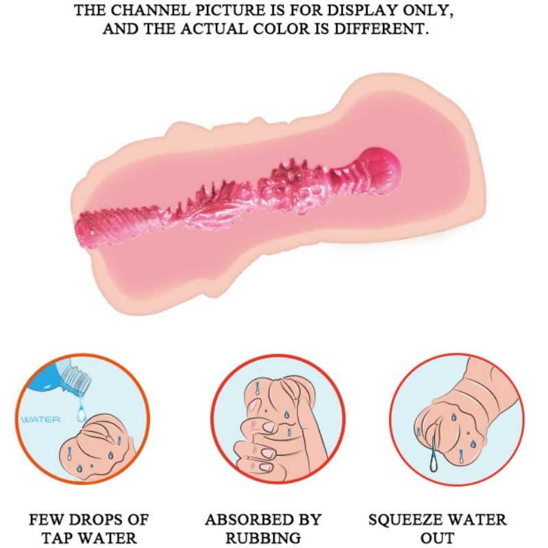 Crazy Bull Water Skin Masturbador Vagina Realista con Balas Vibrantes