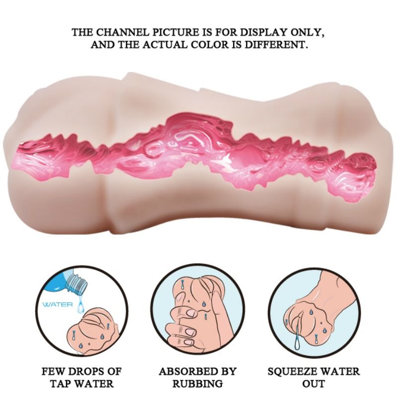 Crazy Bull Water Skin Vagina Masturbador con Vibración