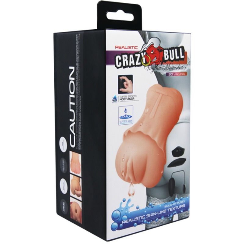 Crazy Bull Water Skin Vagina Masturbador con Vibración