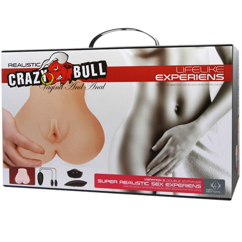 Crazy Bull Masturbador Realista con Vibración - Doble Entrada