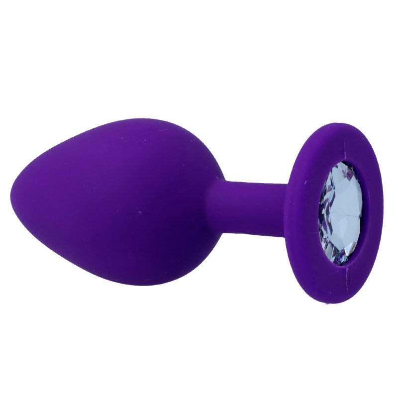 Intense Shelki M Plug Anal Silicona Grado Médico Lila