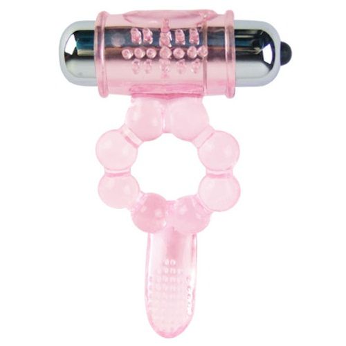 Anillo Vibrador de Silicona BAILE - 10 Ritmos con Vibración Rosa