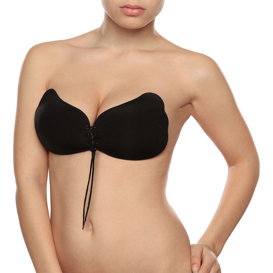 Bye Bra Lace-It Push-Up Negro Talla C - Sujetador sin Tirantes