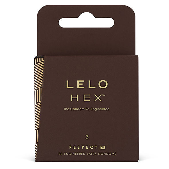 LELO HEX Respect XL - Pack de 3 Preservativos Talla Grande
