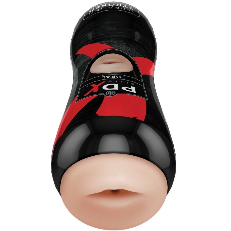 PDX Elite Vibrating Oral Stroker - Masturbador con Bullet Vibrador