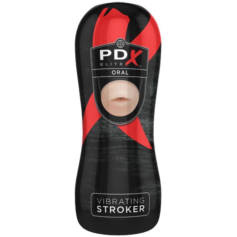 PDX Elite Vibrating Oral Stroker - Masturbador con Bullet Vibrador