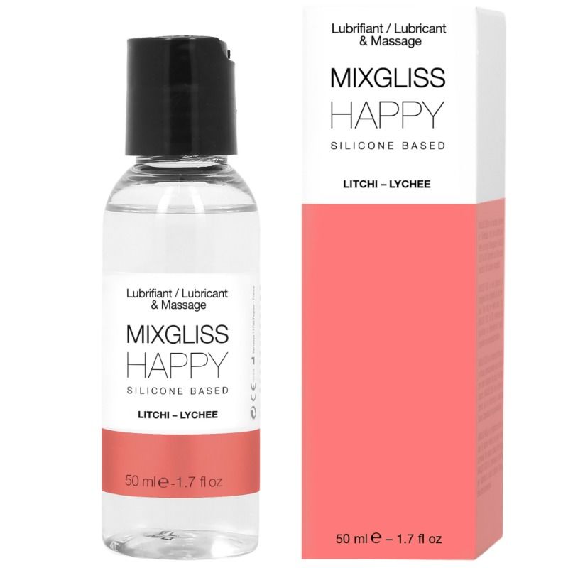 Mixgliss Happy Litchi Lubricante de Silicona 50 ml